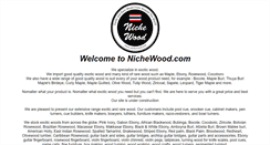 Desktop Screenshot of nichewood.com