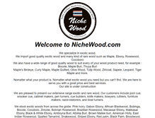 Tablet Screenshot of nichewood.com